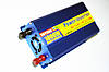 Перетворювач (інвертор) 12V-220V 1000W Blue, фото 4