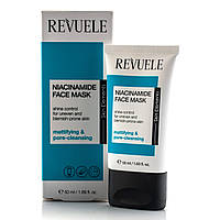 Маска для лица с ниацинамидом, Niacinamide Face Mask, Revuele, 50 ml