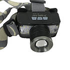 Налобний ліхтар LED + COB 8825, фото 2