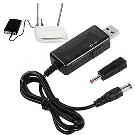Кабель USB перехідник для роутера від Power Bank перетворювач 9V 12V кабель живлення від повербанку