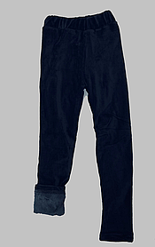 Лосини для дівчаток на хутрі, велюр, чорний 52529 Туреччина 12 років, зріст 152 см