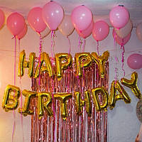 Розовая фотозона из шаров на день рождения 2051