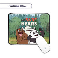 Коврик для мишки с оверлоком Вся правда о медведях (We Bare Bears) (5962-2665-L) L