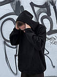 Худі чоловіче оверсайз плюшеве чорне тепле м'яка кофта плюш із капюшоном молодіжна хутряна, фото 7