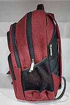 Рюкзак шкільний ортопедичний для хлопчика червоний підлітковий на два відділи в 5-11 клас Dolly 549, фото 3