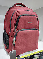 Рюкзак шкільний ортопедичний для хлопчика червоний підлітковий на два відділи в 5-11 клас Dolly 549, фото 2