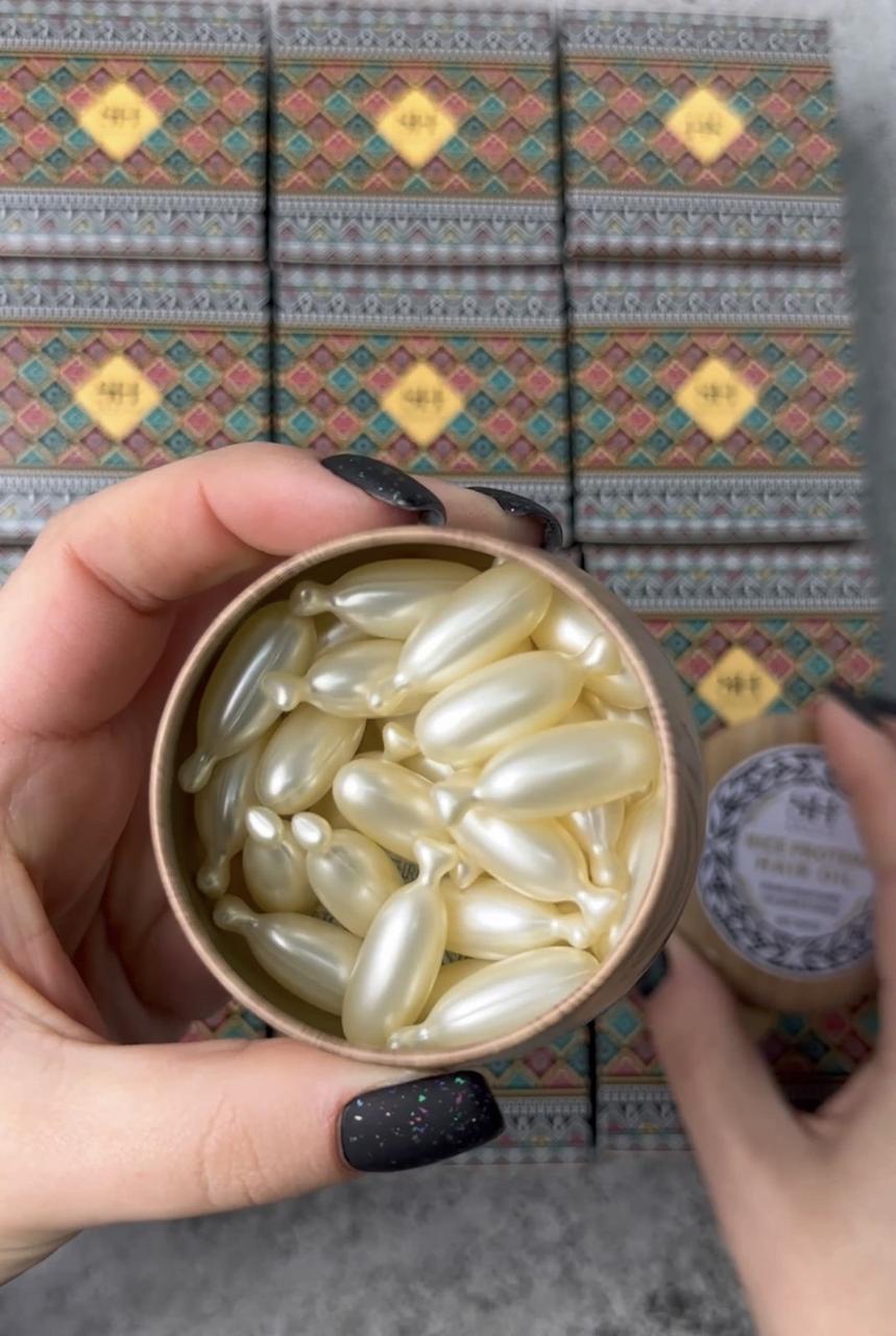Олійка для відновлення волосся в капсулах з рисовим протеїном Sevich, 30 шт., фото 1