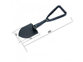 Лопата складна багатофункціональна саперна туристична в чохлі протиударна 46 см