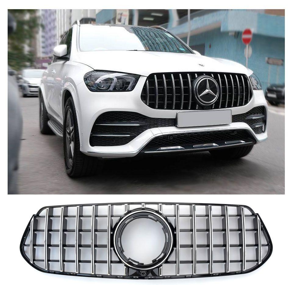 Решітка радіатора Mercedes C167 GLE Coupe (2019+) тюнінг-стиль AMG 63 (хром)