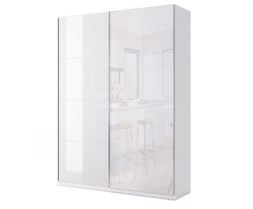 Шафа-купе Белла Міромарк (1,5м, білий глянець), фото 1