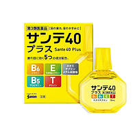 Японские капли для глаз с витаминами Sante 40 Plus Eye Drops, 12 ml.