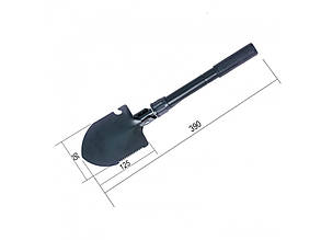 Лопата складна багатофункціональна саперна туристична в чохлі протиударна 39 см