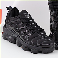 Кроссовки женские и мужские Nike VaporMax plus black / Найк Вапормакс плюс черные