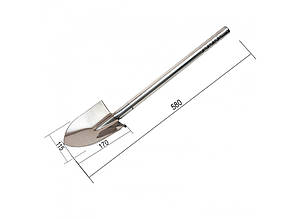 Лопата штикова з нержавіючої сталі 60 см