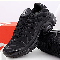 Кроссовки женские и мужские Nike air max TN+ black / Найк аир макс ТН+ плюс черные 38