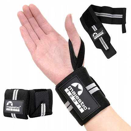 Бинти для зап'ястків (кистьові бинти) Majestic Sport Wrist Wraps M-WS-BG Poland, фото 1