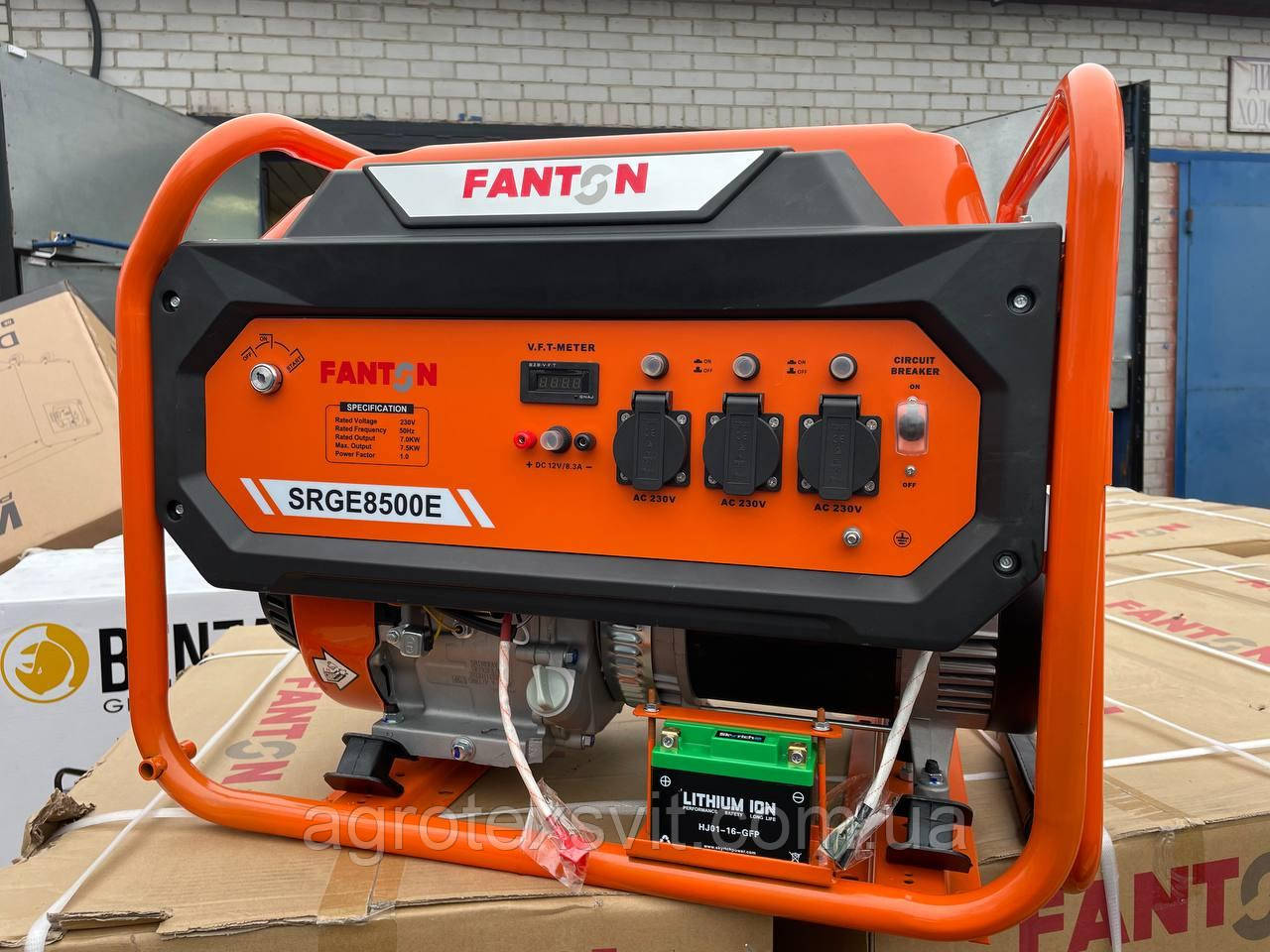 Генератор TOPIBER FANTON SRGE 8500 E 7.5 Kw 230V Бензин Іспанія
