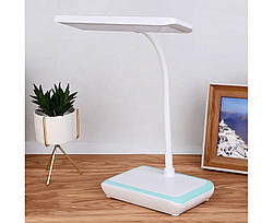 Настільна USB LED лампа Weidasi WD-6048 гнучка з акумулятором біла