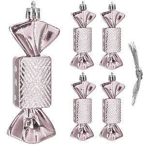 Набір ялинкових іграшок Springos h = 8 см 5 шт CA0164 Poland