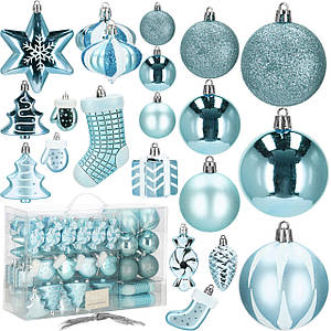 Набір ялинкових іграшок Springos d=4-6 см, h=4.5-10.5 см 77 шт CA0853 Poland