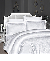 Комплект постельного белья First Сhoice Jacquard Satin Series Misra Beyaz хлопок 220*200 см белый