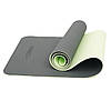 Килимок спортивний Cornix TPE 183 x 61 x 0.6 см для йоги та фітнесу XR-0002 Black/Green Poland, фото 6