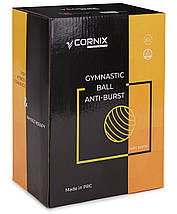 М'яч для фітнесу (фітбол) Cornix 55 см Anti-Burst XR-0018 Red Poland, фото 6