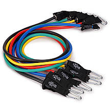 Набір трубчастих еспандерів Cornix 5 шт 4.5-13.6 кг XR-0051 Poland, фото 5