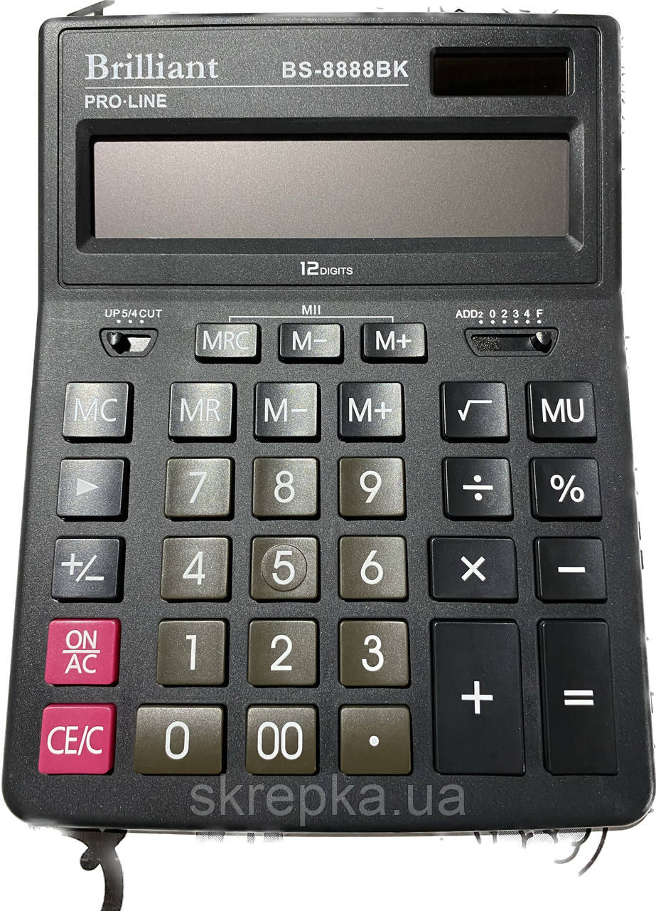 Калькулятор Brilliant BS-8888 BK, 12 розрядів