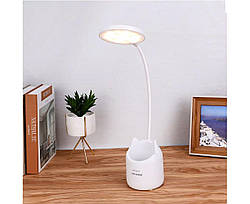 Настільна USB LED лампа Weidasi WD-6059 гнучка з акумулятором біла