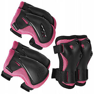 Комплект захисний SportVida 3 в 1 SV-KY0006-L Size L Black/Pink Poland