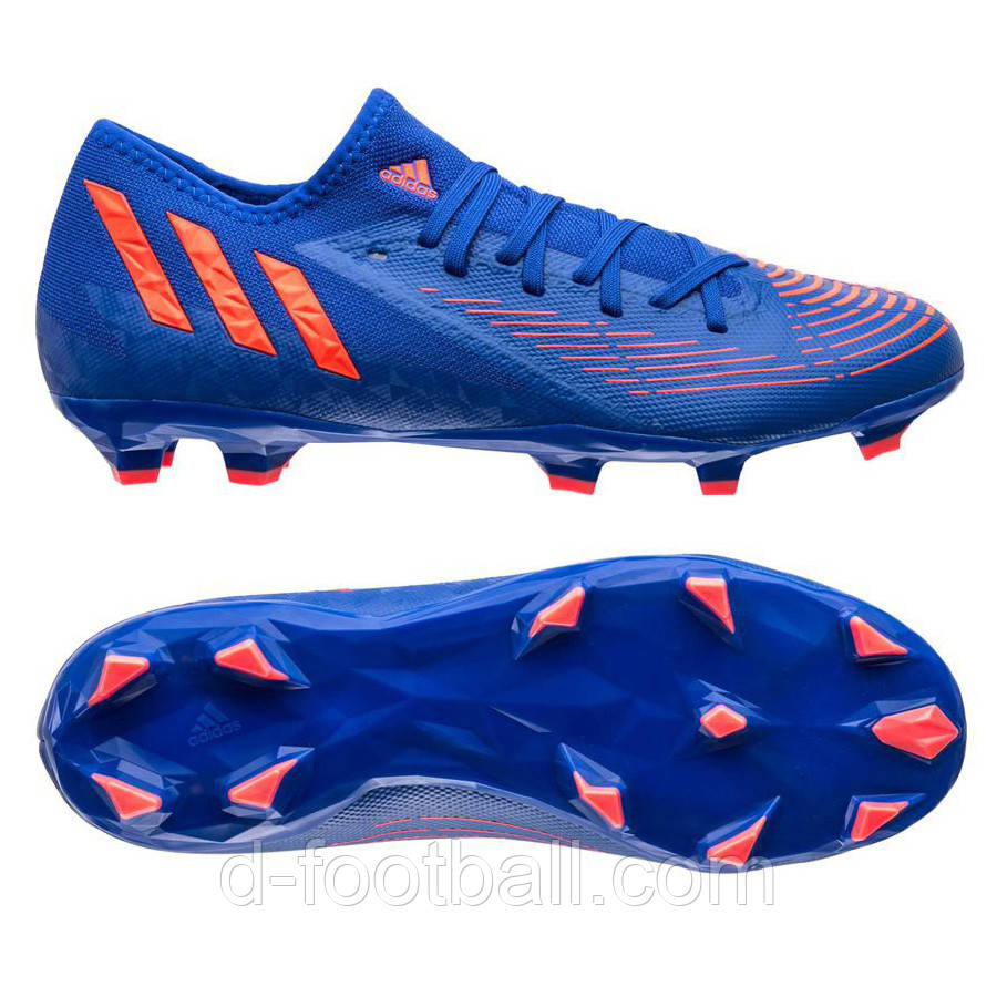 Бутси Adidas PREDATOR EDGE.3 LOW FG GW2280, Синій, Розмір (EU) — 45 1/3