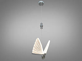 Витончений світлодіодний підвіс "Метелик", колір хром, 7 W на 1 кв.м D822-1HR-LS