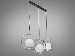 Світильник підвіси у формі куль у стилі Лофт, колір хром, на 3 лампи 6360-3LHR-LS