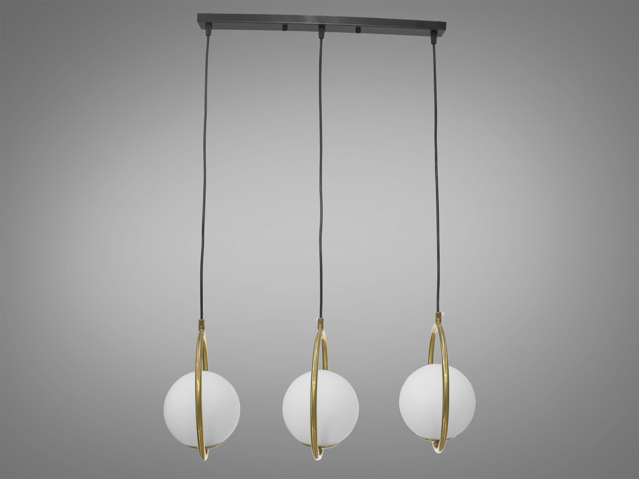 Стильний підвіс для кухні в стилі лофт, колір золото, на 3 лампи 6360-3LGAB-LS