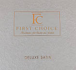 Комплект постільної білизни First Choice Deluxe Satin DARK сімейний розмір Novel Line Denim, фото 5