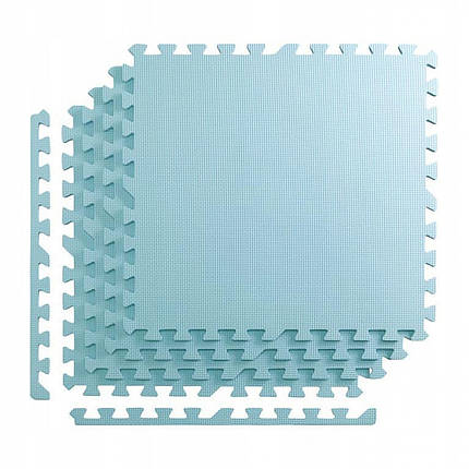 Мат-пазл (ластівчин хвіст) 4FIZJO Mat Puzzle EVA 120 x 120 x 1 см 4FJ0073 Light Blue Poland, фото 1