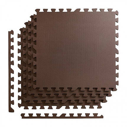 Мат-пазл (ластівчин хвіст) 4FIZJO Mat Puzzle EVA 120 x 120 x 1 см 4FJ0074 Braun Poland, фото 1