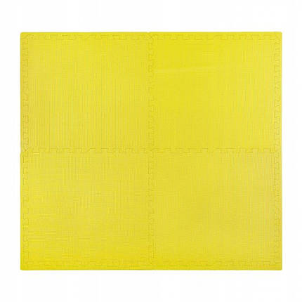 Мат-пазл (ластівчин хвіст) 4FIZJO Mat Puzzle EVA 120 x 120 x 1 см 4FJ0076 Yellow Poland, фото 2