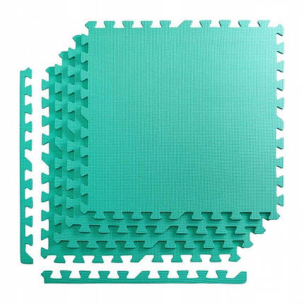 Мат-пазл (ластівчин хвіст) 4FIZJO Mat Puzzle EVA 120 x 120 x 1 см 4FJ0077 Mint Poland, фото 1