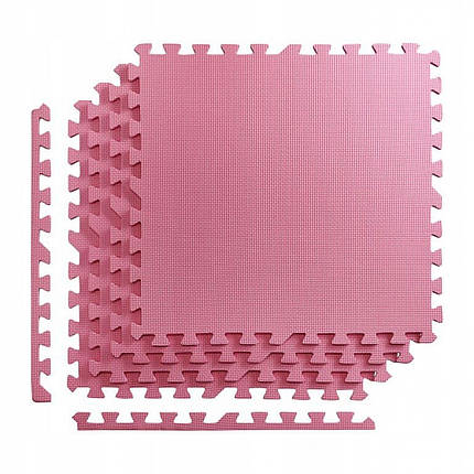 Мат-пазл (ластівчин хвіст) 4FIZJO Mat Puzzle EVA 120 x 120 x 1 см 4FJ0079 Pink Poland, фото 1