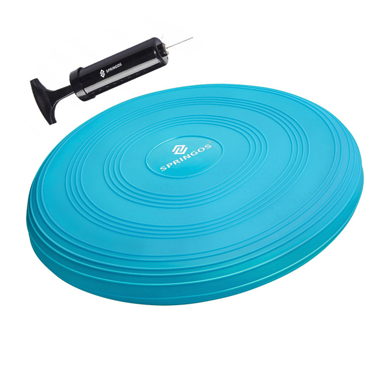 Балансувальна подушка (сенсомоторна) масажна Springos PRO FA0088 Sky Blue Poland