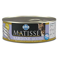 Влажный корм для котов и кошек Farmina Matisse Cat Mousse Sardine с сардиной 85 г