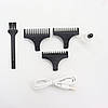 Машинка триммер для стрижки волосся, з USB та 3 насадками WS-T99 / Акумуляторна машинка для вусів та бороди, фото 9