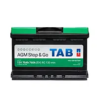 Автомобильный аккумулятор TAB AGM 70Ah 760 A R+