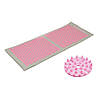 Килимок акупунктурний із валиком SportVida Аплікатор Кузнєцова 130 x 50 см SV-HK0409 Grey/Pink Poland, фото 8