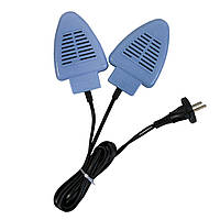 Сушарка для взуття електрична універсальна 7W блакитна електросушарка для взуття, сушарка для черевиків