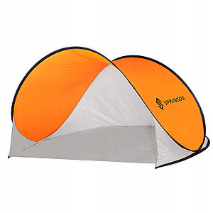 Пляжний тент Springos Pop Up 200 x 120 см PT004 Grey/Orange Poland