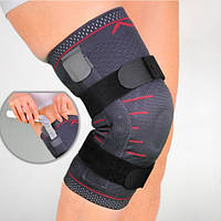 Бандаж на коліно на шарнірах з силіконовою подушечкою Orthopoint REF-703 компресійний наколінник Розмір M