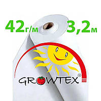 Агроволокно 42 г/кв.м 3.2 м х 100м Белое GROWTEX , Украина